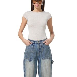 AFRM Goisa Bodysuit in white